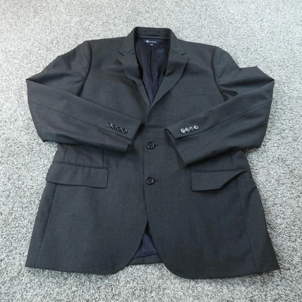 J Crew Blazer Mens 42R Gray Italian Wool Aldridge Sport Coat Jacket Loro Piana